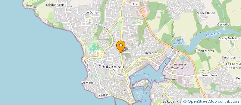 localisation de l'entreprise MONSIEUR ANGE GALERA  CONCARNEAU