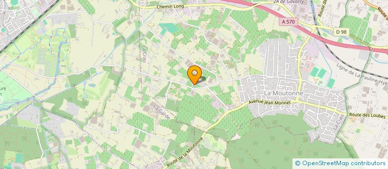 localisation de l'entreprise MONSIEUR ANGE GARCY  LA CRAU