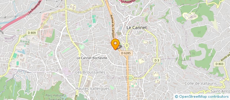 localisation de l'entreprise MONSIEUR ANGE GARSALA à LE CANNET