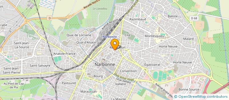 localisation de l'entreprise MONSIEUR ANGE GODI  NARBONNE