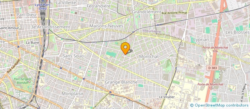 localisation de l'entreprise MONSIEUR ANGE HAMARD à LYON