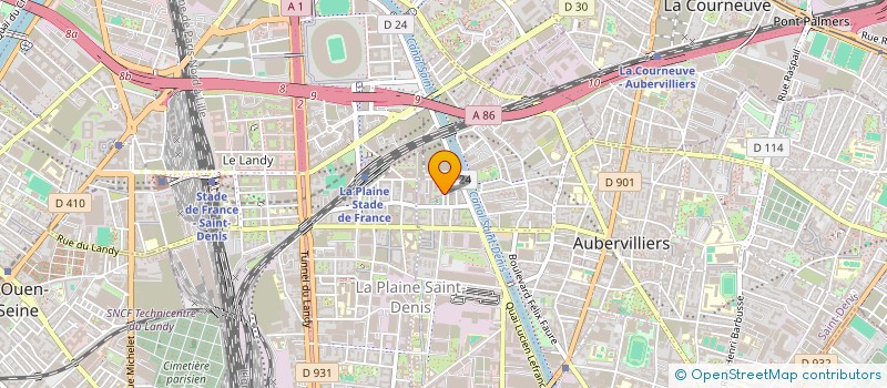 localisation de l'entreprise MONSIEUR ANGE LA ROSA  AUBERVILLIERS