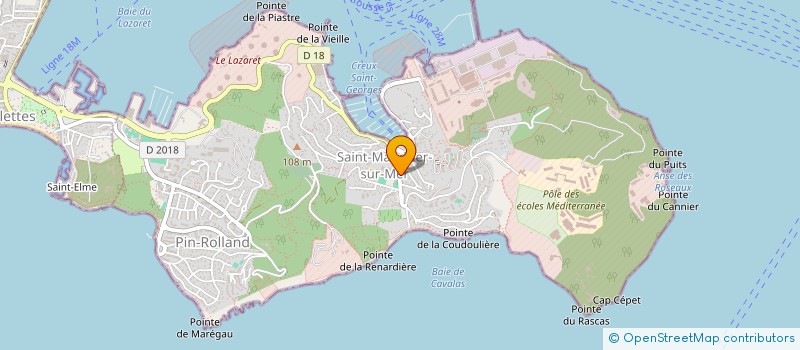 localisation de l'entreprise MONSIEUR ANGE LEPESQUEUX  SAINT-MANDRIER-SUR-MER