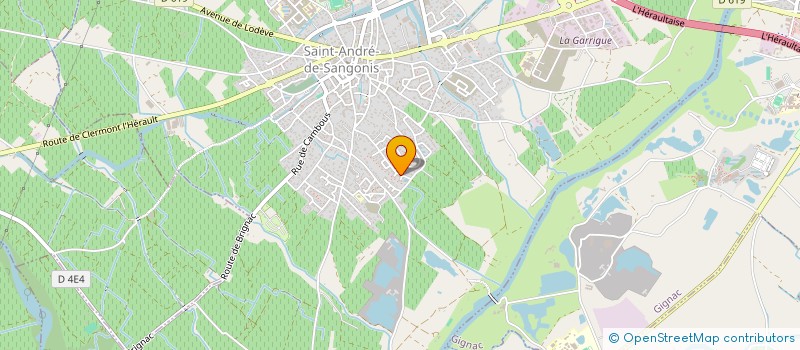 localisation de l'entreprise MONSIEUR ANGE LOUPEC  SAINT-ANDRE-DE-SANGONIS