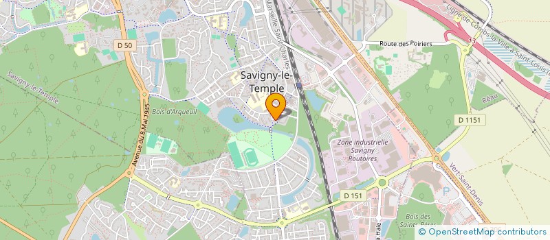 localisation de l'entreprise MONSIEUR ANGE MAGUI  SAVIGNY-LE-TEMPLE