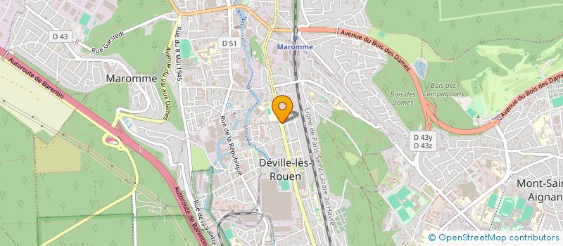 localisation de l'entreprise MONSIEUR ANGE MAKI  DEVILLE-LES-ROUEN