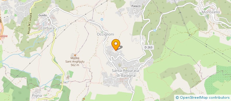localisation de l'entreprise MONSIEUR ANGE-MARIE CALISTRI à SANTA-REPARATA-DI-BALAGNA