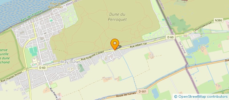 localisation de l'entreprise MONSIEUR ANGE MARIE PILARD  BRAY-DUNES