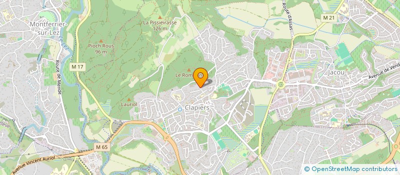 localisation de l'entreprise MONSIEUR ANGE MENEC  CLAPIERS