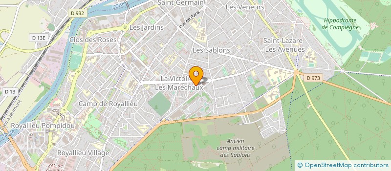 localisation de l'entreprise MONSIEUR ANGE-MICHEL MOUNDINGA à COMPIEGNE