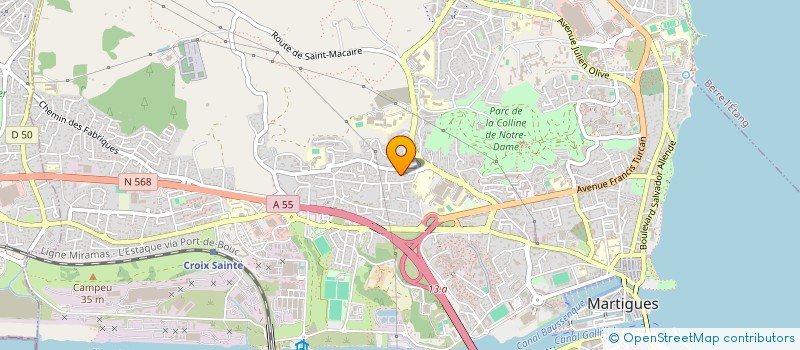 localisation de l'entreprise MONSIEUR ANGE NATOLI à MARTIGUES