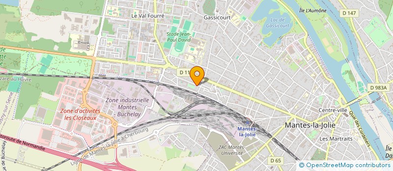 localisation de l'entreprise MONSIEUR ANGE NGANGWESHE  MANTES-LA JOLIE