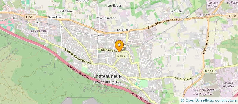 localisation de l'entreprise MONSIEUR ANGE PICARELLI à CHATEAUNEUF-LES-MARTIGUES