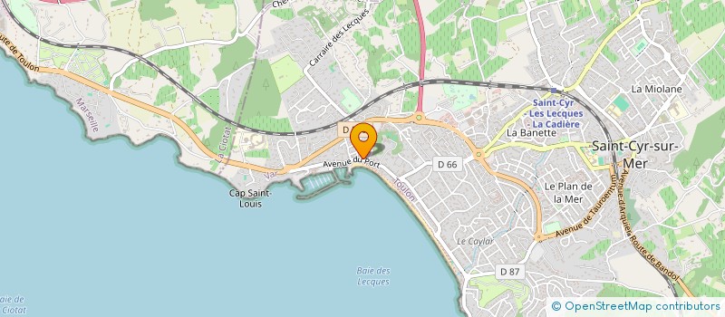 localisation de l'entreprise MONSIEUR ANGE RIZZA à SAINT-CYR-SUR-MER