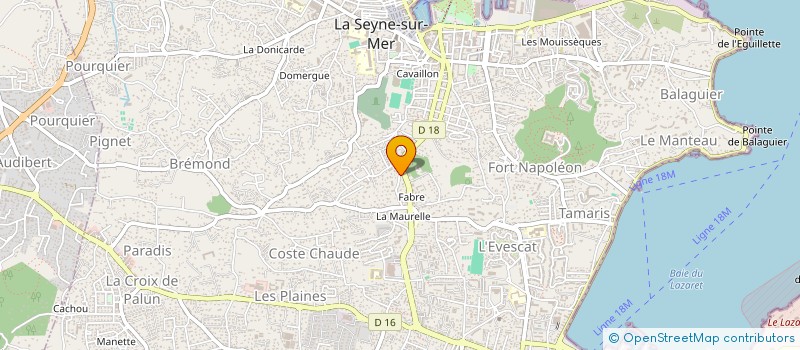 localisation de l'entreprise MONSIEUR ANGE SANTIAGO  LA SEYNE-SUR-MER