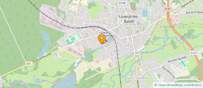 localisation de l'entreprise MONSIEUR ANGE SARRAZIN à LUXEUIL-LES-BAINS
