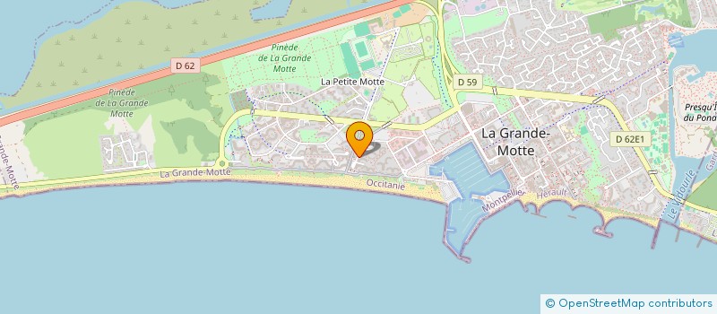 localisation de l'entreprise MONSIEUR ANGE SOUFFIR à LA GRANDE-MOTTE