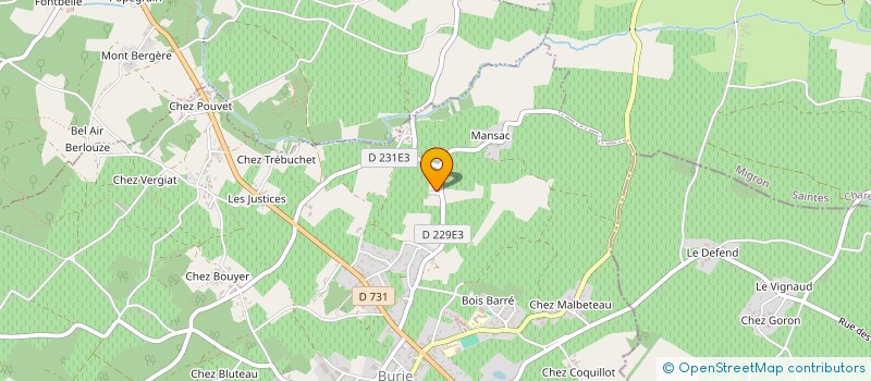 localisation de l'entreprise MONSIEUR ANGE THOMAS  BURIE