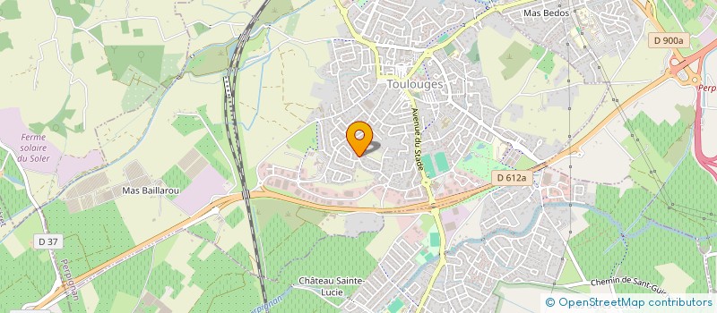 localisation de l'entreprise MONSIEUR ANGE TORRENTE  TOULOUGES
