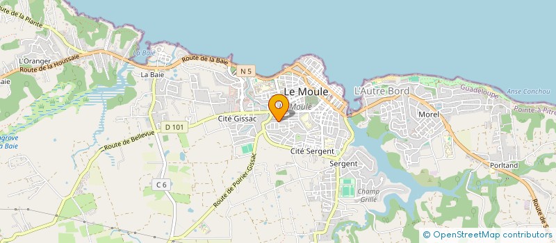 localisation de l'entreprise MONSIEUR ANGE VALMORIN à LE MOULE