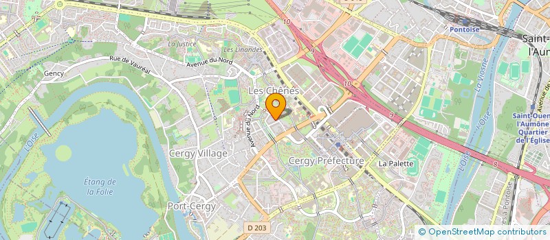 localisation de l'entreprise MONSIEUR ANGE WANG  CERGY