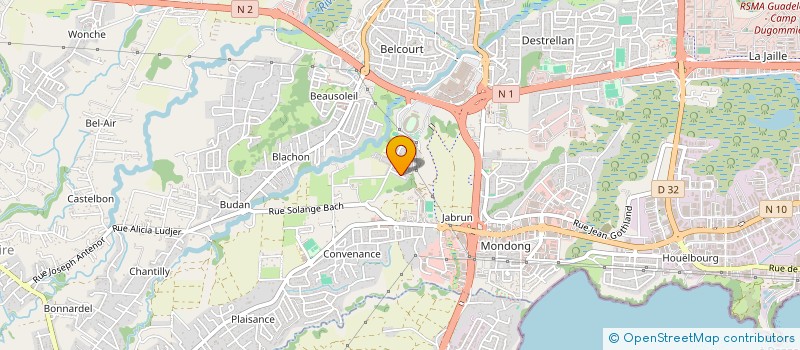 localisation de l'entreprise MONSIEUR ANGEBERT CUFFY  BAIE-MAHAULT