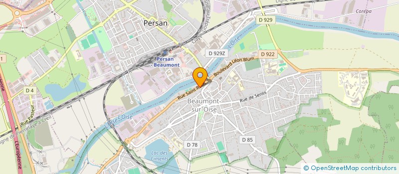 localisation de l'entreprise MONSIEUR ANGEBI ALUWANGA  BEAUMONT-SUR-OISE