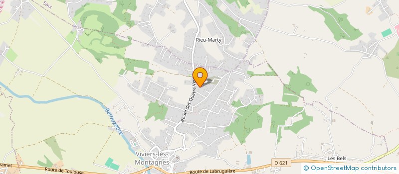 localisation de l'entreprise MONSIEUR ANGEL AMIEL  VIVIERS-LES-MONTAGNES