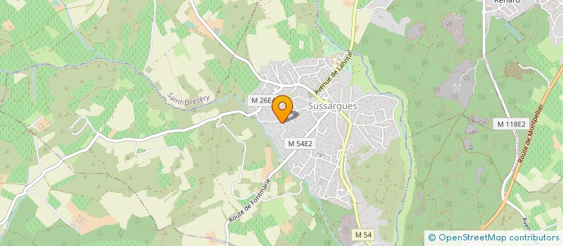localisation de l'entreprise MONSIEUR ANGEL GUGLIELMI à SUSSARGUES