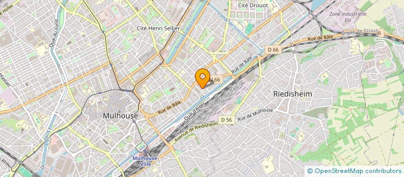 localisation de l'entreprise MONSIEUR ANGEL MARTIN  MULHOUSE