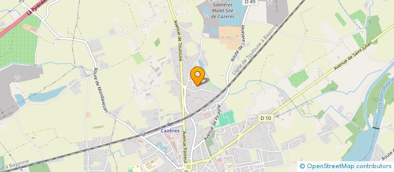 localisation de l'entreprise MONSIEUR ANGEL MELO  CAZERES