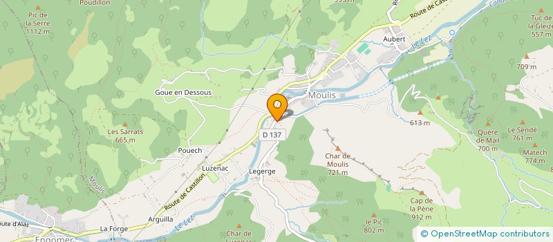 localisation de l'entreprise MONSIEUR ANGEL MONROY SANTANA à MOULIS
