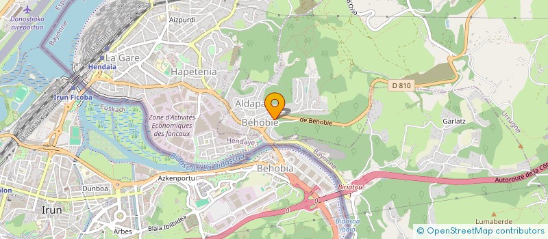 localisation de l'entreprise MONSIEUR ANGEL PEREZ PELAEZ  URRUGNE