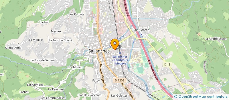 localisation de l'entreprise MONSIEUR ANGELBERT GODARD à SALLANCHES