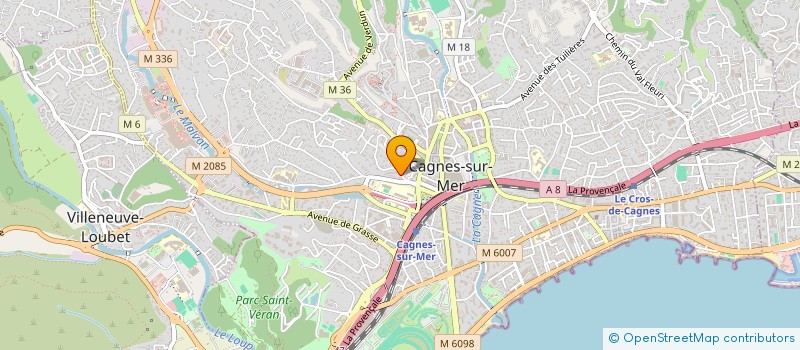 localisation de l'entreprise MONSIEUR ANGELIN GIRAUDO  CAGNES-SUR-MER