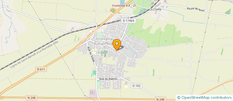 localisation de l'entreprise MONSIEUR ANGELITA MARTIN  FRONTENAY-ROHAN-ROHAN