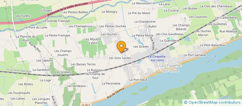 localisation de l'entreprise MONSIEUR ANGELLO HINAULT  LA CHAPELLE-SUR-LOIRE