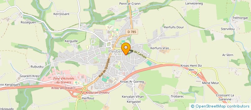 localisation de l'entreprise MONSIEUR ANGELO ALESTRA  PLEYBEN