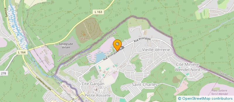 localisation de l'entreprise MONSIEUR ANGELO ANCEL  PETITE-ROSSELLE