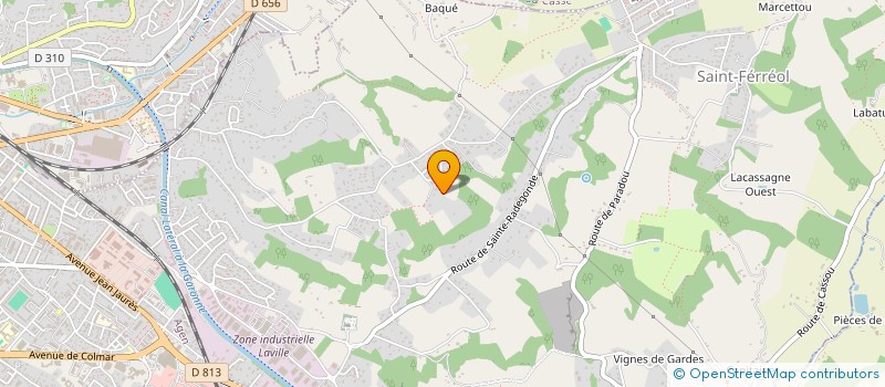 localisation de l'entreprise MONSIEUR ANGELO BAU  BON-ENCONTRE