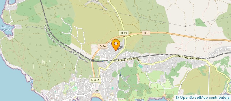 localisation de l'entreprise MONSIEUR ANGELO BAUDE  MARTIGUES