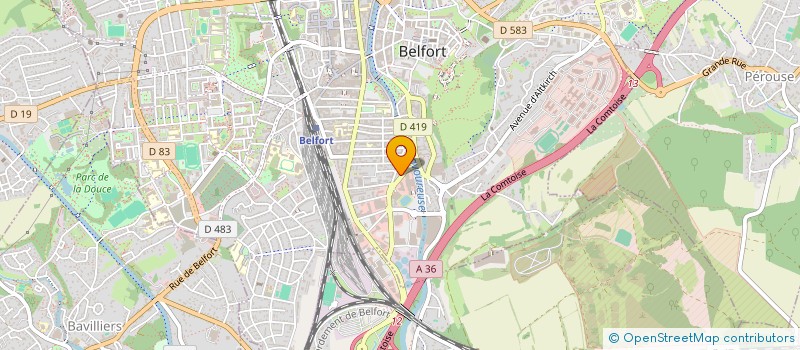 localisation de l'entreprise MONSIEUR ANGELO BONAZZI  BELFORT