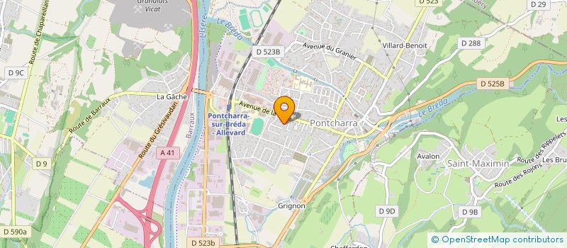 localisation de l'entreprise MONSIEUR ANGELO BONSIGNORE  PONTCHARRA