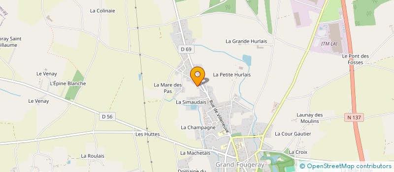 localisation de l'entreprise MONSIEUR ANGELO BOUROUF  GRAND-FOUGERAY