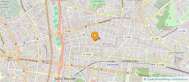 localisation de l'entreprise MONSIEUR ANGELO CAPERNA à MONTREUIL