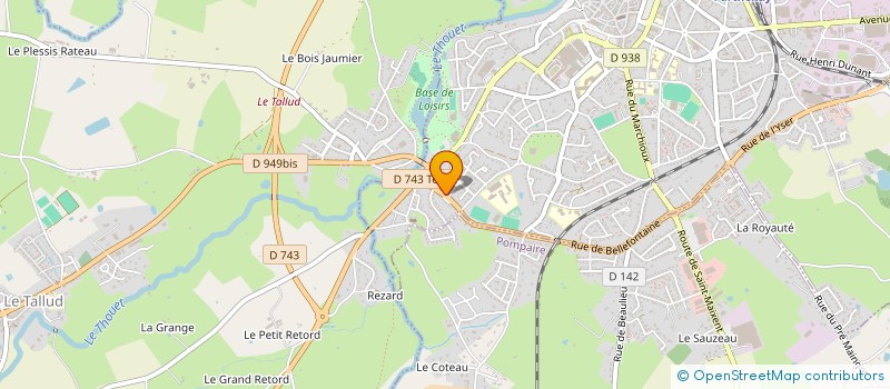 localisation de l'entreprise MONSIEUR ANGELO CHAMARD  PARTHENAY