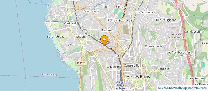 localisation de l'entreprise MONSIEUR ANGELO CORNAGLIA  AIX-LES-BAINS