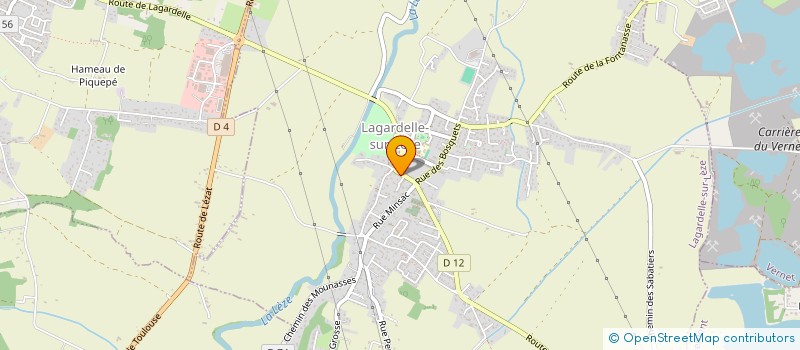 localisation de l'entreprise MONSIEUR ANGELO DROUVIN  LAGARDELLE-SUR-LEZE