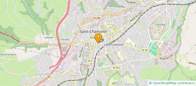 localisation de l'entreprise MONSIEUR ANGELO FADDA à SAINT-CHAMOND
