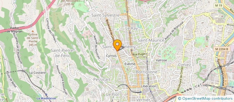 localisation de l'entreprise MONSIEUR ANGELO FANTOZZI  NICE